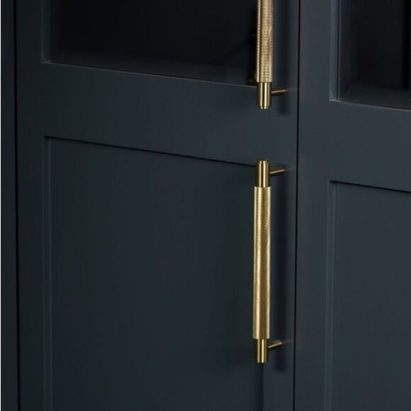 NIB - BUSTER & PUNCH Brass Pull Bar in Cross Knurl pattern, size large - Picture 1 of 7